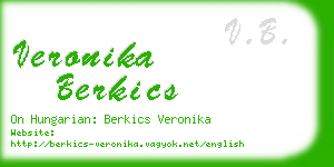 veronika berkics business card